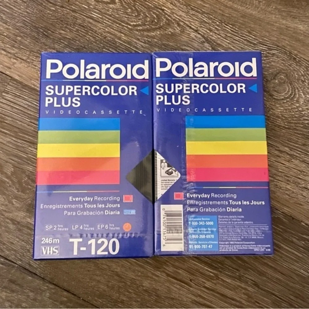 Polaroid Super color Plus Videocassette VSH 120 NEW‎